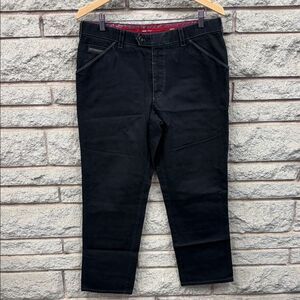 Men's Black Chino Pants - Classic Straight Fit